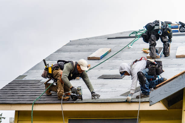 Professional Gutter Installation technician working in Zolfo Springs, FL